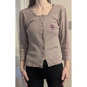 Y2K VTG USA Made Harley Davidson Babydoll Top Womens M‎ Biker Fairy Grunge